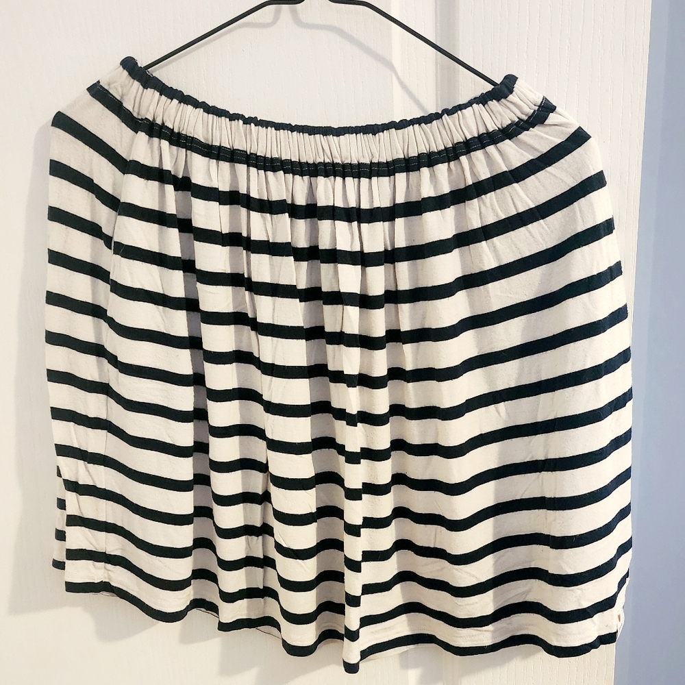 Striped Black and White Women's Skirt